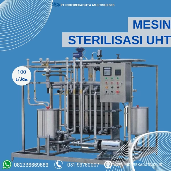 UHT Sterilization Machine Capacity 100 liters per hour Direct system