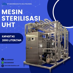 Mesin sterilisasi UHT kapasitas 2000 liter per jam sistem Direct