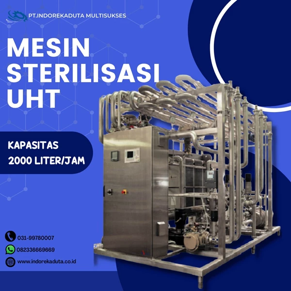 UHT sterilizer with a capacity of 2000 liters per hour Direct system
