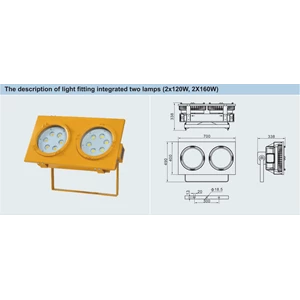 LAMPU  GANTUNG LED EXPLOSION PROOF BDD95 WAROM / LAMPU LED EXPLOTION PROOF/ LAMPU LED ANTI LEDAK
