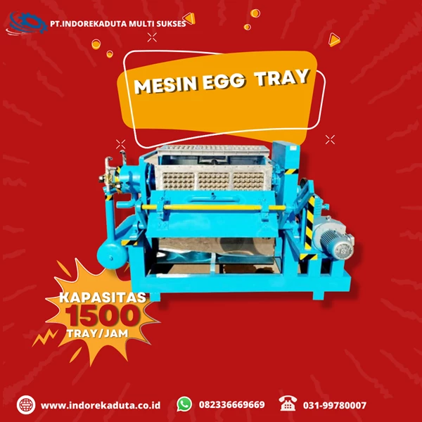 Mesin egg tray ET-015 include dryer model multi layer metal dryer 
