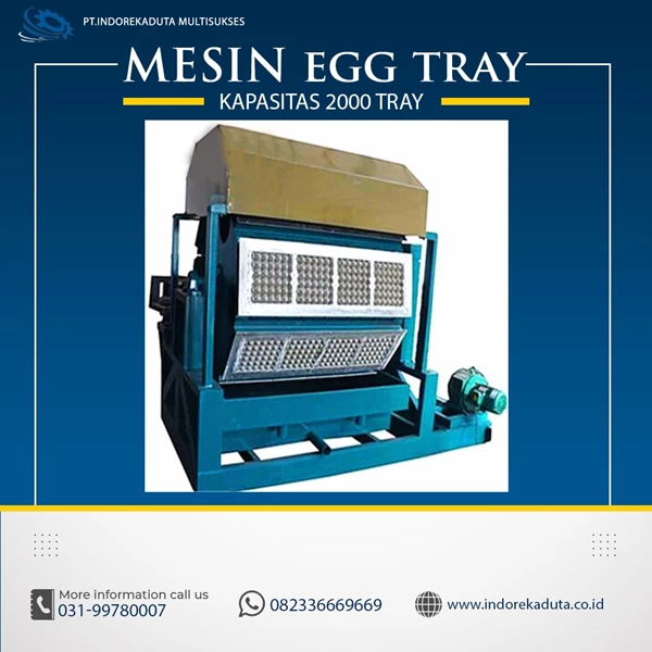 Mesin egg tray ET-020 include dryer model multi layer metal dryer